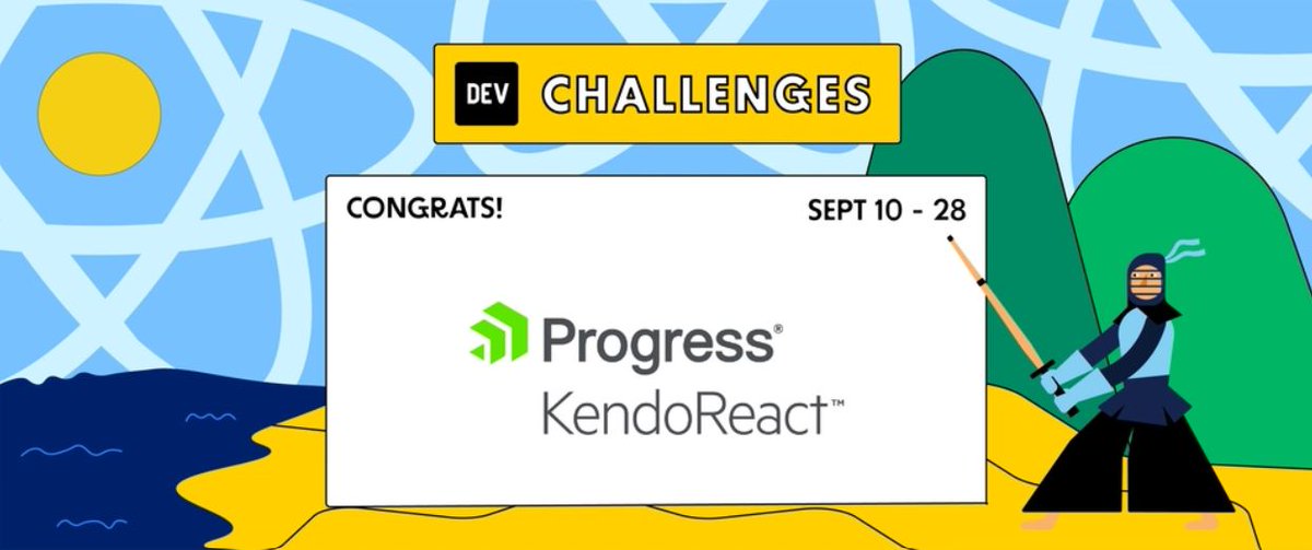 KendoUI's tweet image. Blown away by your creativity once again! 😎💥

The fall KendoReact Free Components Challenge with @ThePracticalDev has officially wrapped &amp;amp; the results are in! 🏆

📢 Huge congrats to our winners: Arya Singh, Chijioke Osadebe &amp;amp; Kautoar Benhadine! 👏 

The countless amazing…