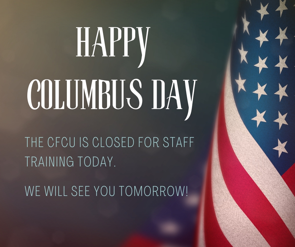 ChiroFcu's tweet image. The CFCU is closed today for staff training. See you tomorrow!