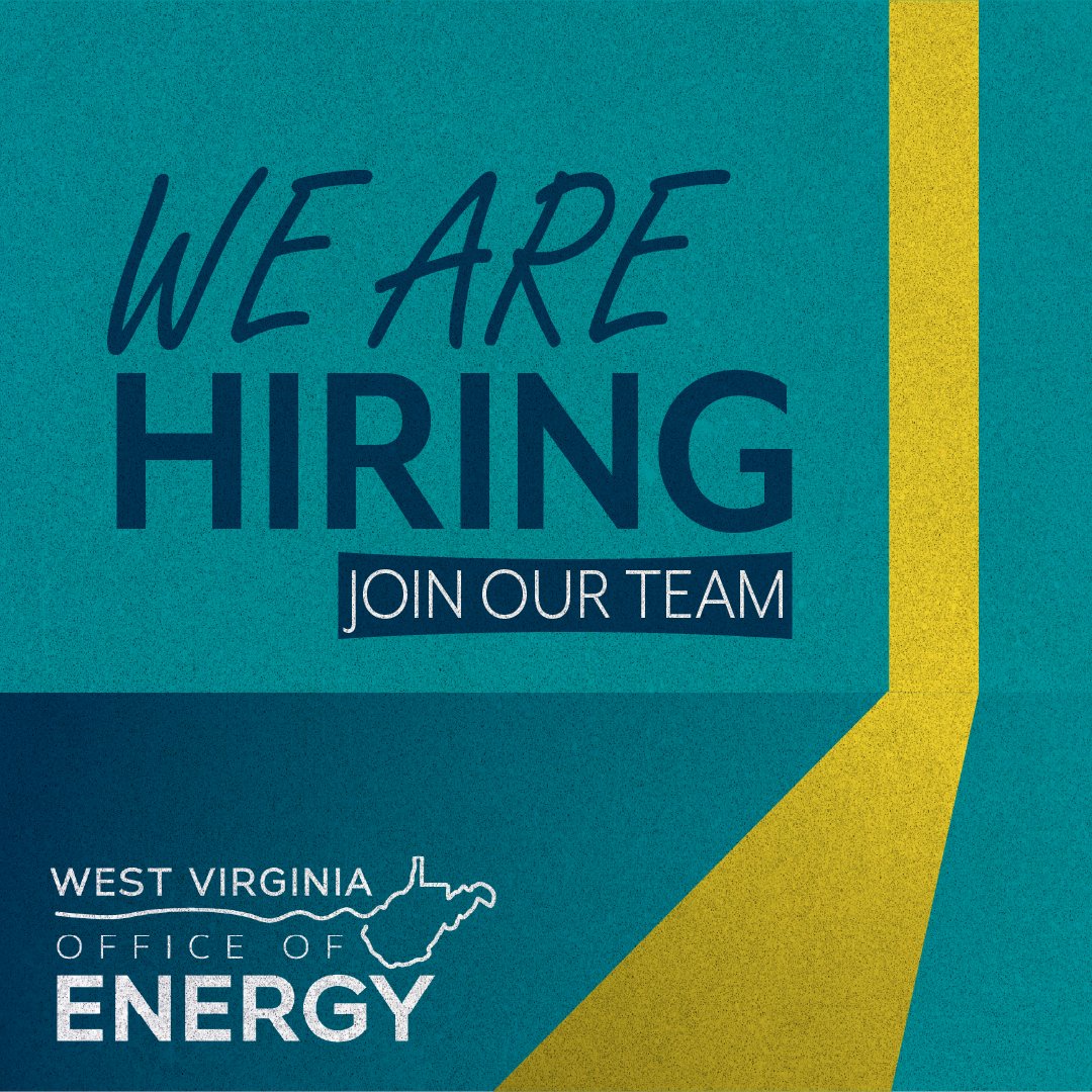 🚨We're hiring!
WVOE is looking for a Policy Support Specialist to support legal + legislative work on WV's energy programs.
💼 $45-55K + full benefits
📍 Charleston, WV