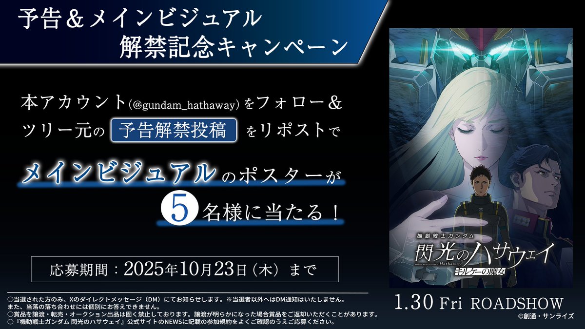 機動戦士ガンダム 閃光のハサウェイ (@gundam_hathaway) / X