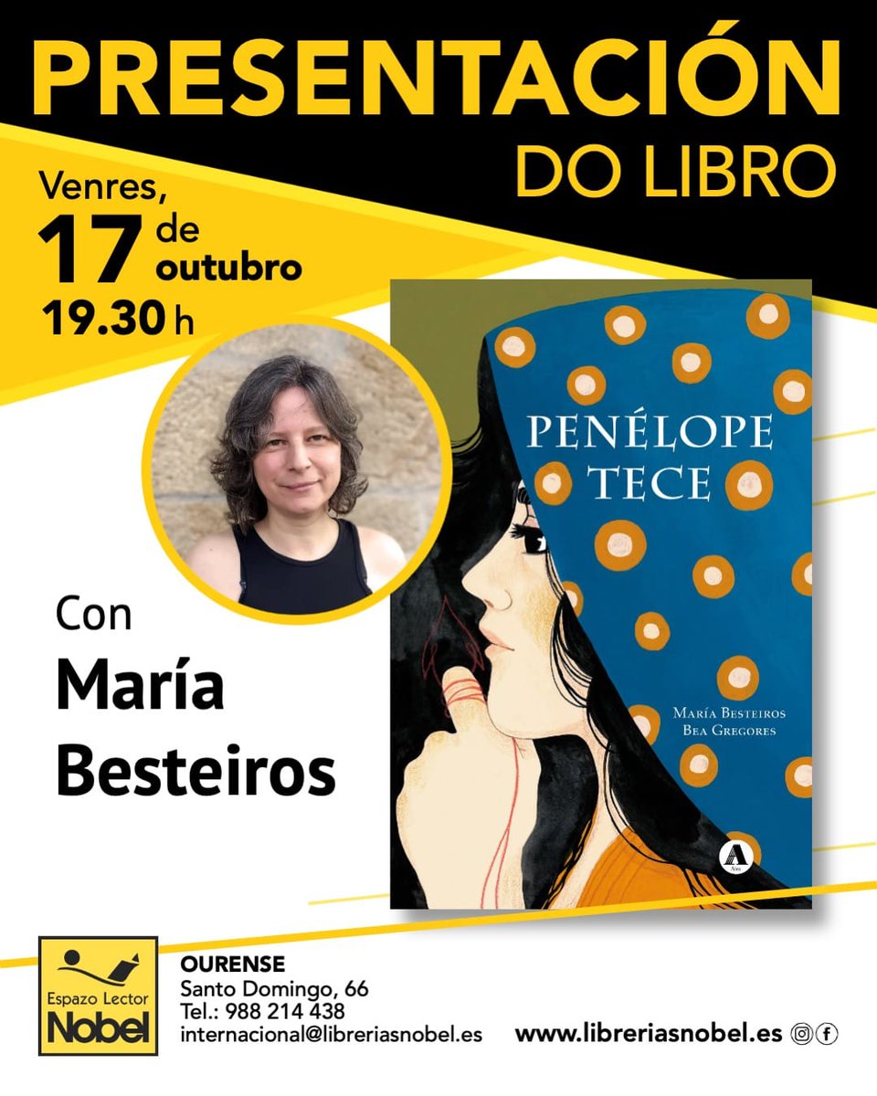 🧶 Outubro é o mes da concienciación sobre a morte e o dó perinatal. Visualizaremos esta realidade o próximo venres coa lectura de Penélope tece. E máis. Agárdovos.