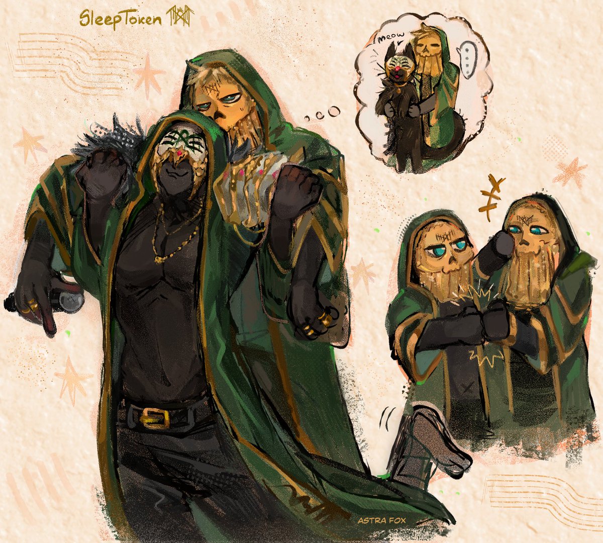 AstraFox32's tweet image. I really believe that Vessel is a big cat 🫳

#sleeptoken  #sleeptokenart