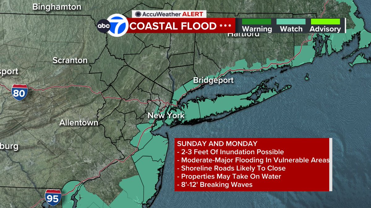 NOR'EASTER BREWING
Coastal Flood Watch posted well in advance @abc7ny