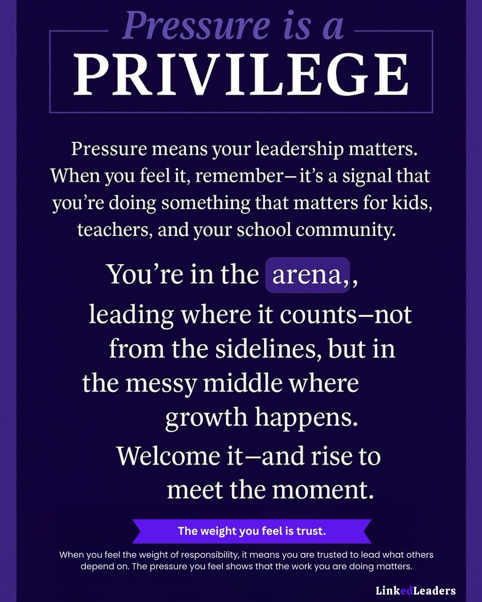 For all the school leaders out there that are feeling the weight of the work.