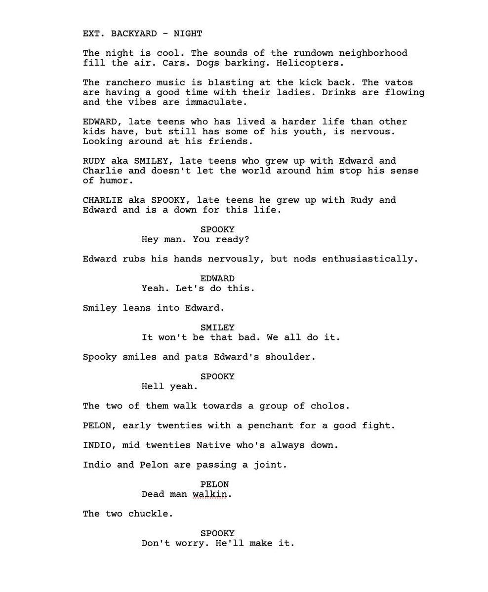 It’s Werewolf Wednesday this is what I got:

Pinche Werewolves.

When strange murders hit the barrio and the cops won’t do shit about it, a group of cholos take matters into their own hands to find out who, or what, is preying on the people of the east side.