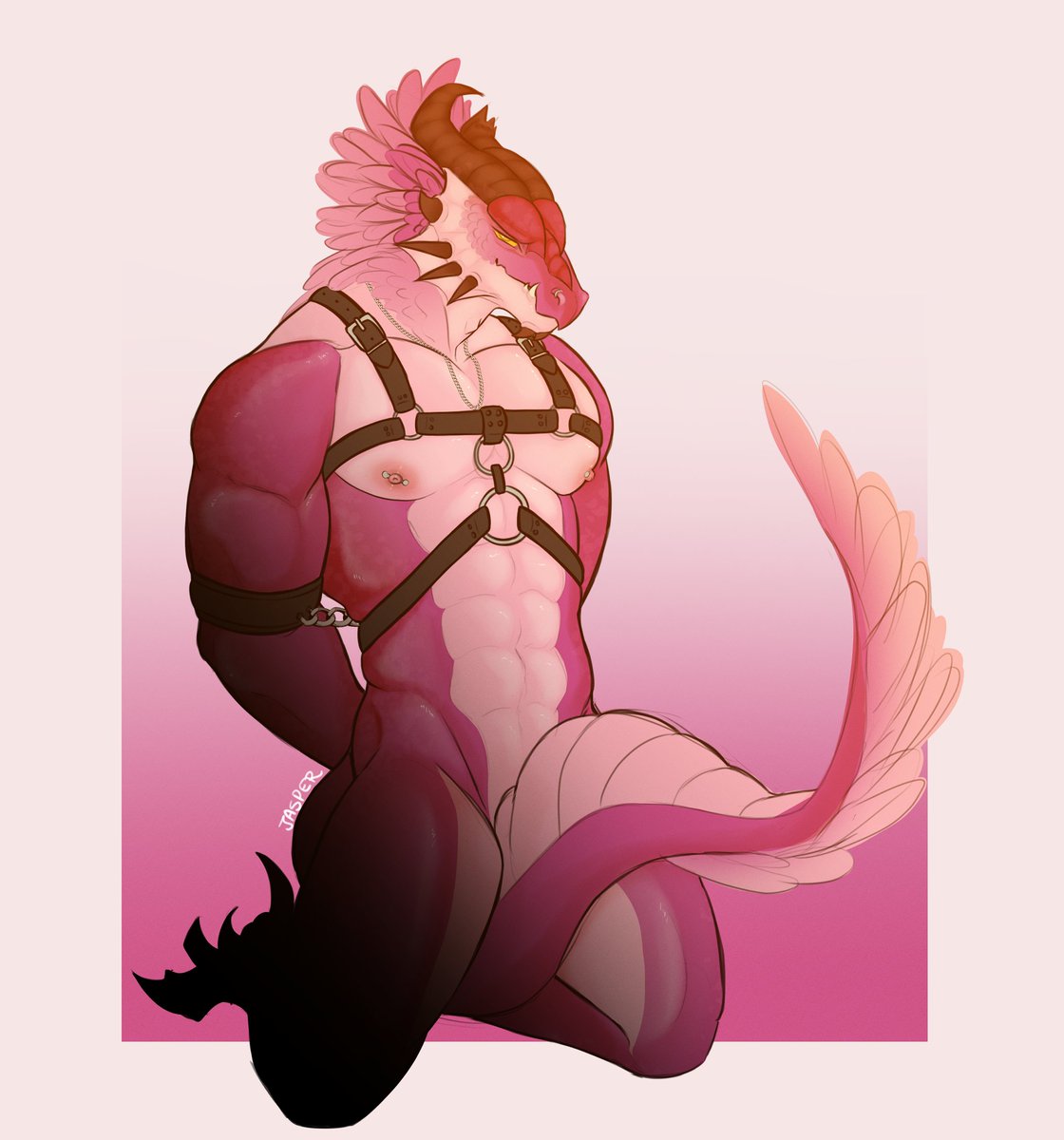 jasperscal's tweet image. guys I wanted to show you my OC and had no idea how to do it, so I figured a little bondage might be perfect for a first impression, since it totally fits him! thoughts on him?
#scalieart #scalieoc  #dragon #furryoc