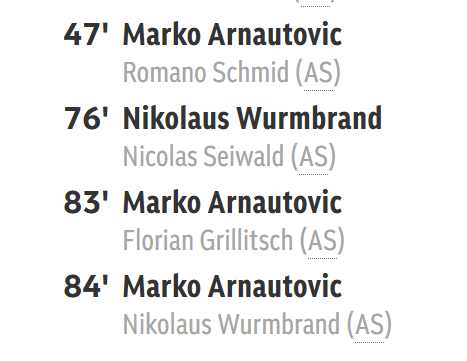 der einzige job von wurmbrand in hälfte 2 war es den hattrick von arnautovic zu zerstören