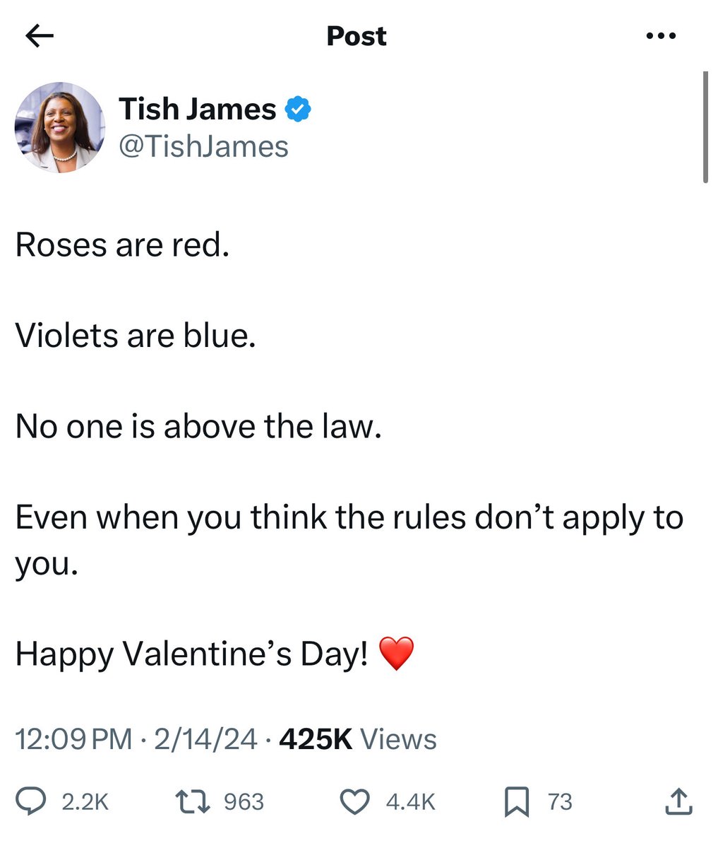 ChrissyCasilio's tweet image. Roses are red.
Violets are blue.
If you commit mortgage fraud,
a grand-jury will indict you!