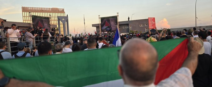 Hoy como toda Cuba, y + de 100 mil habaneros condenamos el cruel genocidio del régimen sionista de Israel contra la población palestina en Gaza por más de 2 años, uno de los hechos más brutales en la historia moderna, ante el cual, los cubanos no podemos ser indiferentes. 🇨🇺🇵🇸