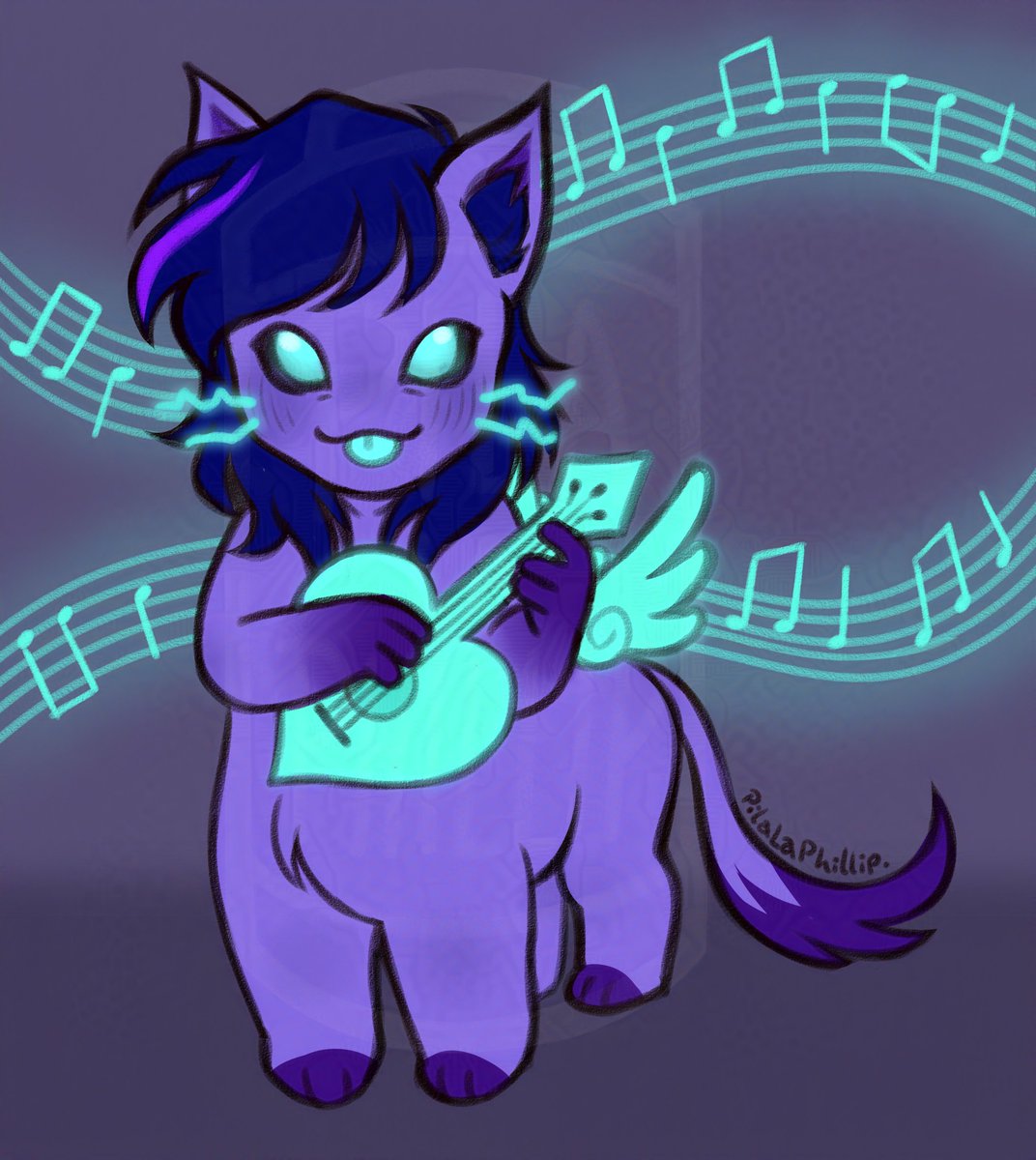 Dibujo de Looty para mi amiga Lau! 
Ah-UUUUHHH~  

(Mejor calidad en 🦋 y t)
#MitologiasRPG