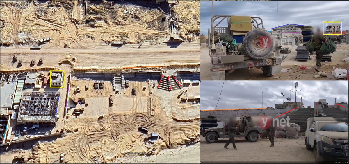 Geolocation| (0:00-0:31) Israeli military base at the sea water desalination plant on Al-Rashid Street north of Gaza City, North #Gaza 
31.560572, 34.466483
Posted on 9 Oct.
<a href="/GeoConfirmed/">GeoConfirmed</a> 
x.com/yoavzitun/stat…