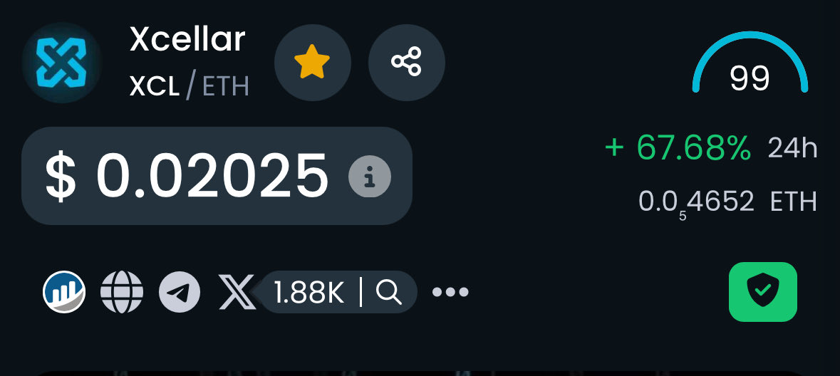 2bitcrypto_YT's tweet image. You have to be bullish on @xCellar_ right now with that chart. 

Higher !