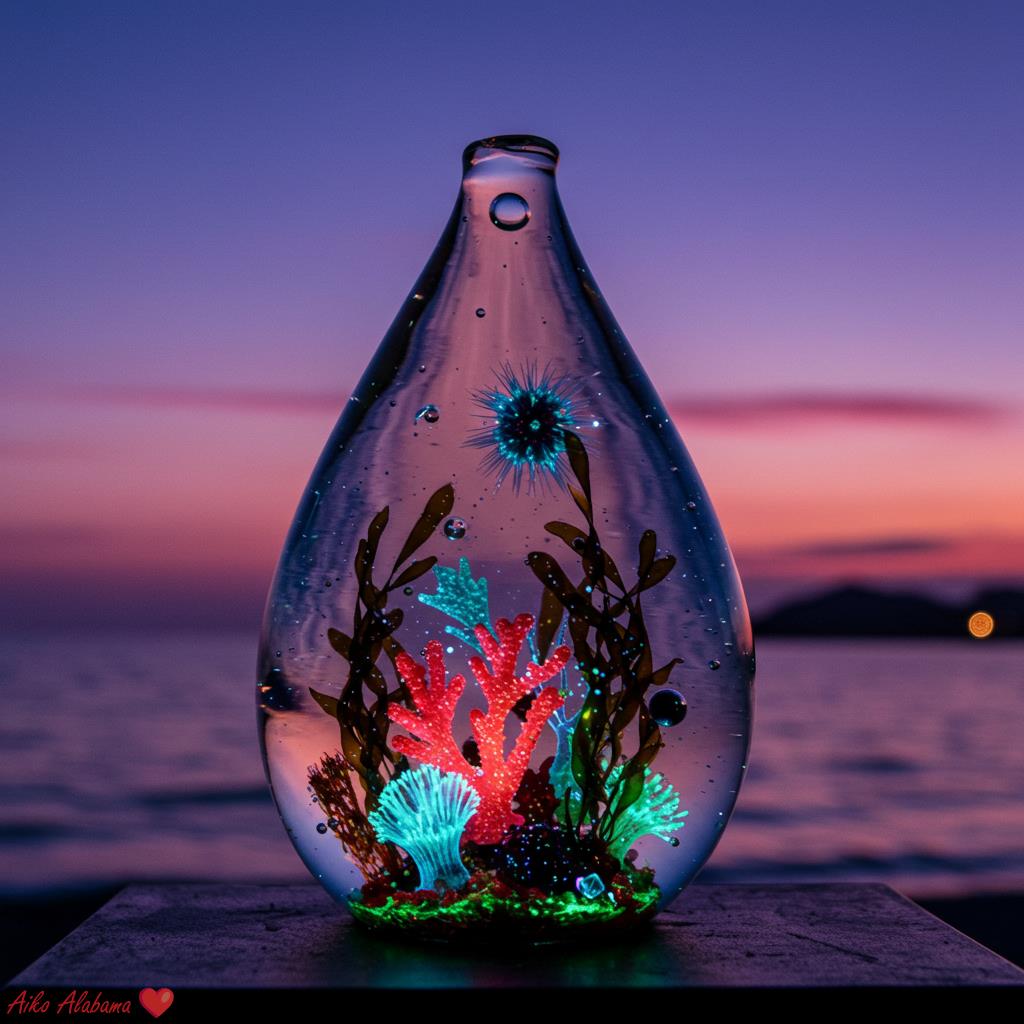 Teardrop Glass w/ bioluminescent coral 🪸

Killer prompt from <a href="/BeanieBlossom/">Beanie Blossom</a> ! Had to remix it a little bit. 🔥❤️
Thanks for putting me onto this, <a href="/JasonVitale14/">𝕲𝖚𝖗𝖚 𝕾𝖈𝖔𝖗𝖕𝖎𝖔𝖓 🔥 🦂</a> ! 😊🙏