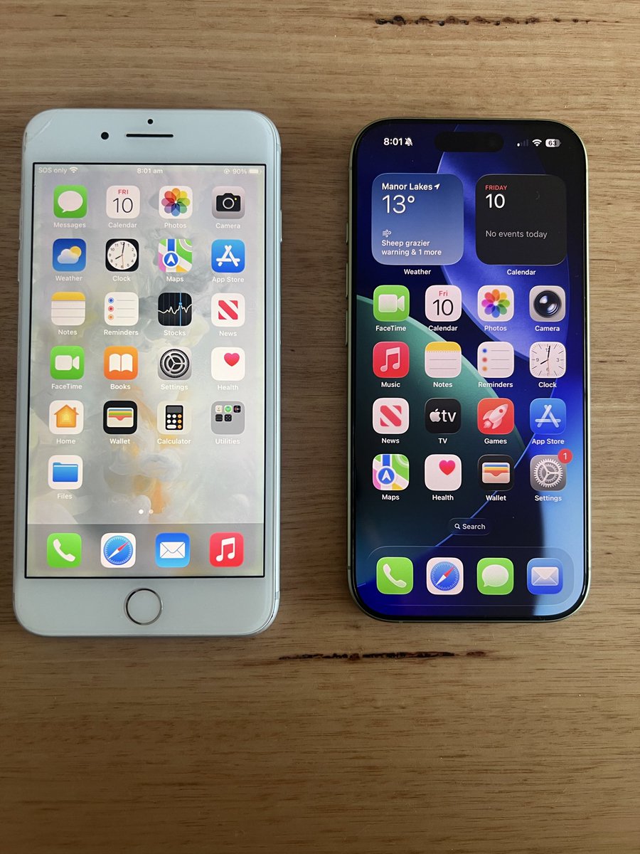 ashabbir92's tweet photo. iPhone 7 Plus still going strong but wifey gifted 17 ❤️. Skipped 10 years of Tech. Jumped a decade in 1 day. #iPhone #appleevent https://t.co/ZVCxbjivbM