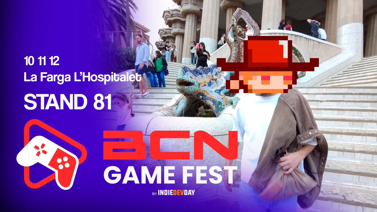 TOMORROW
⬇️⬇️⬇️

La Farga
10 11 12 
STAND 81
<a href="/bcngamefest/">BCN Game Fest</a> <a href="/IndieDevDay/">IndieDevDay</a> #BCNgamefest