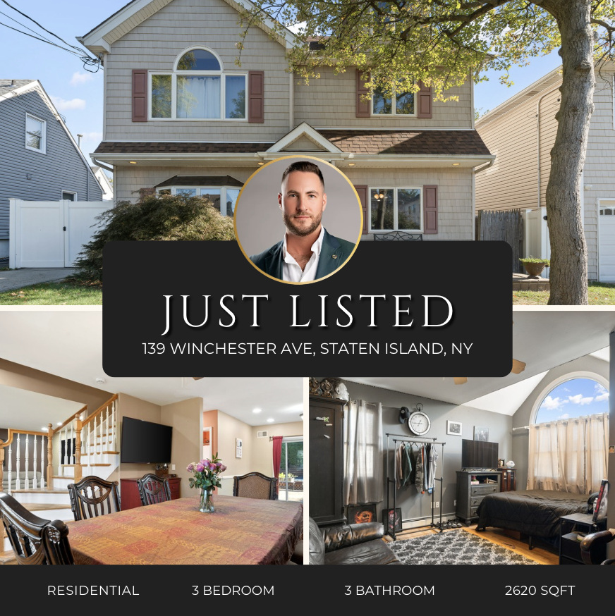 PreRealEstate's tweet photo. Welcome to 139 Winchester Avenue in the heart of Eltingville. This charming 4-bedroom, 2-bathroom residence offers comfortable living, a functional layout, and a prime location. https://t.co/NPaCKbsO9P
