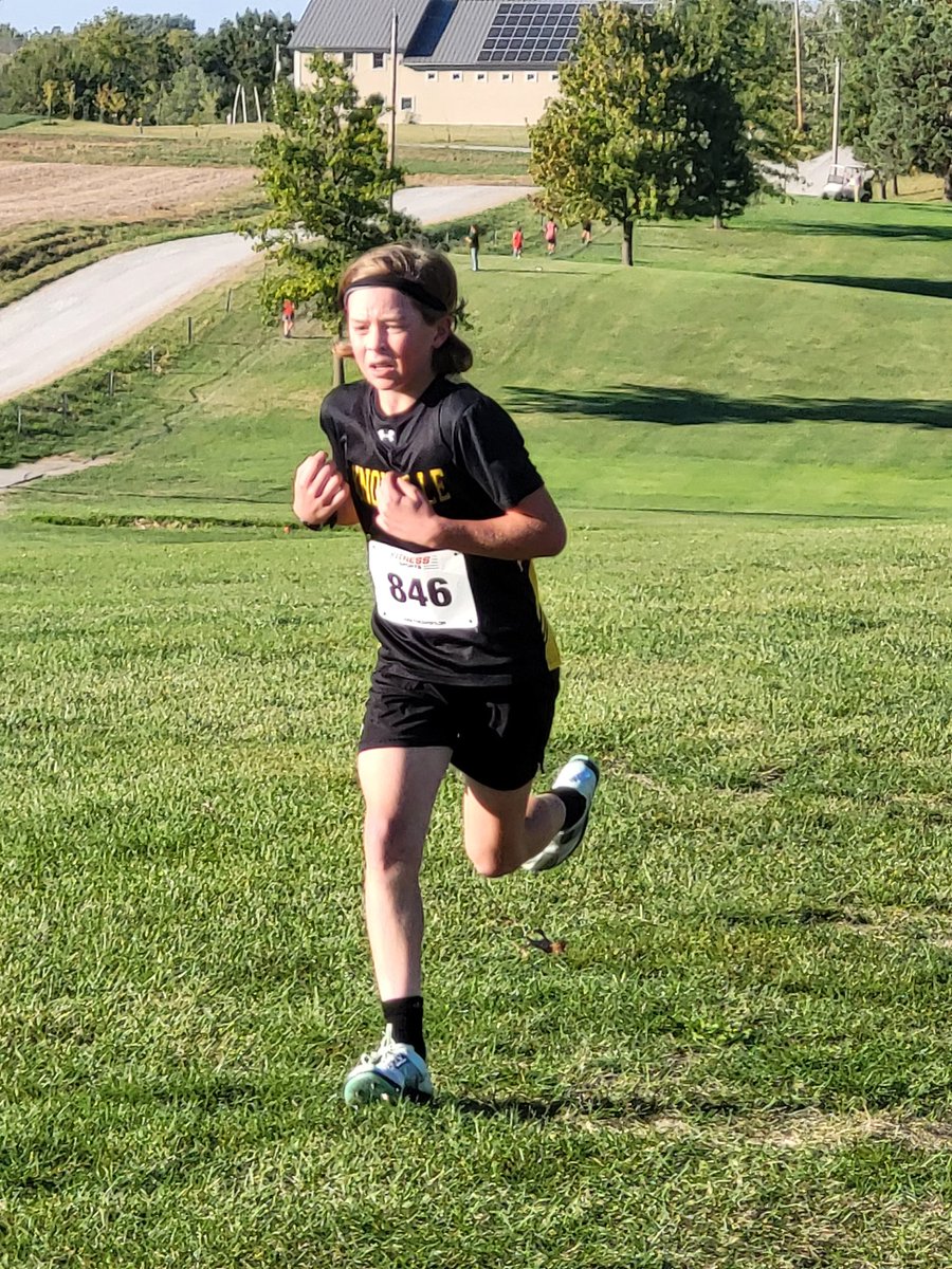 The Knoxville Middle School Cross Country team ran in the Chariton meet Tuesday. They finished 3rd of 6 teams.

Sam finished 2nd.  He's had an 11th place, 2nd place three times, and a 1st place in the regular season.  Districts are next week with the state meet to follow.