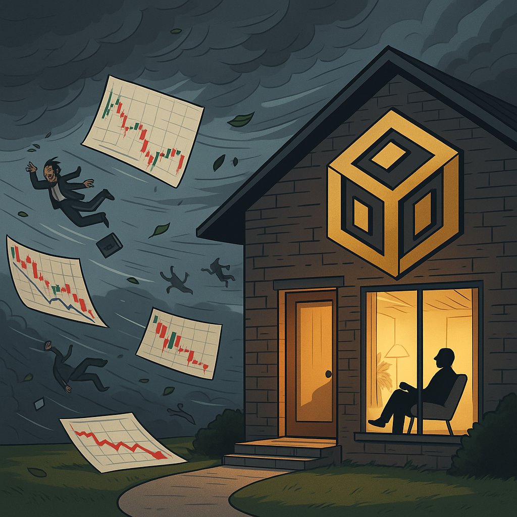 🌪️ While the market blows charts away…
$AIRBNB comfy inside: unshakable floors.