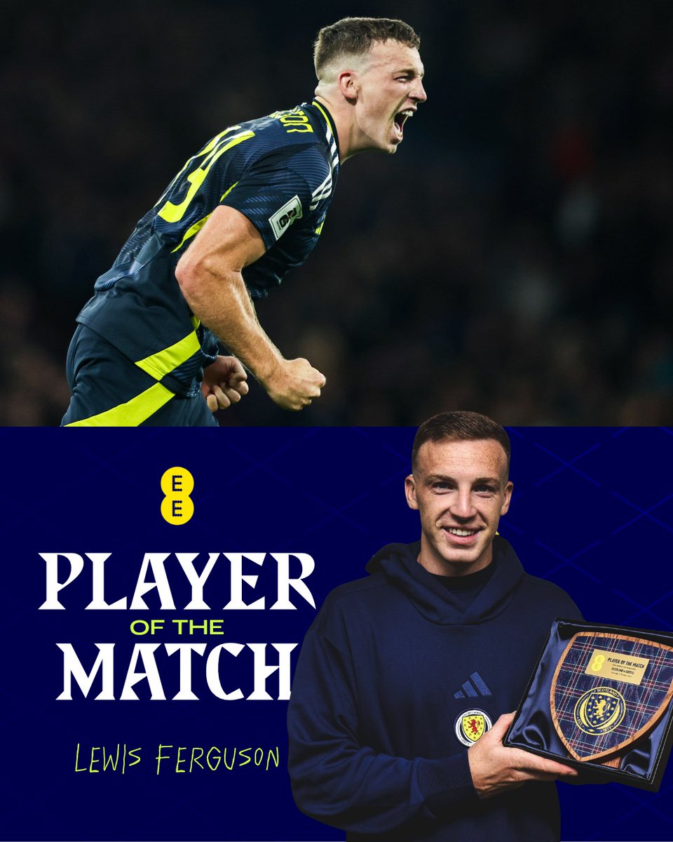 Scotland National Team (@scotlandnt) on Twitter photo Lewis Ferguson is your <a href="/EE/">EE</a> Player of the Match ๐
#SCOGRE Lewis Ferguson is your <a href="/EE/">EE</a> Player of the Match ๐
#SCOGRE
