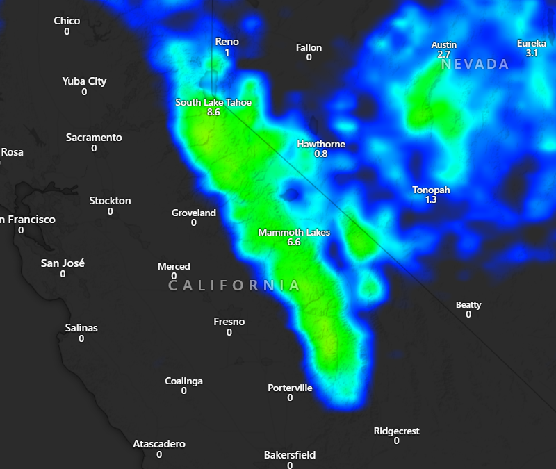 ASTracking's tweet image. Snow Yes Snow for the Eastern California mountains. Later Next week we could see a Decent Storm Roll through that will bring showers and storms and gusty winds but on top of that 1-2 feet of snow in some areas. Stay weather aware.