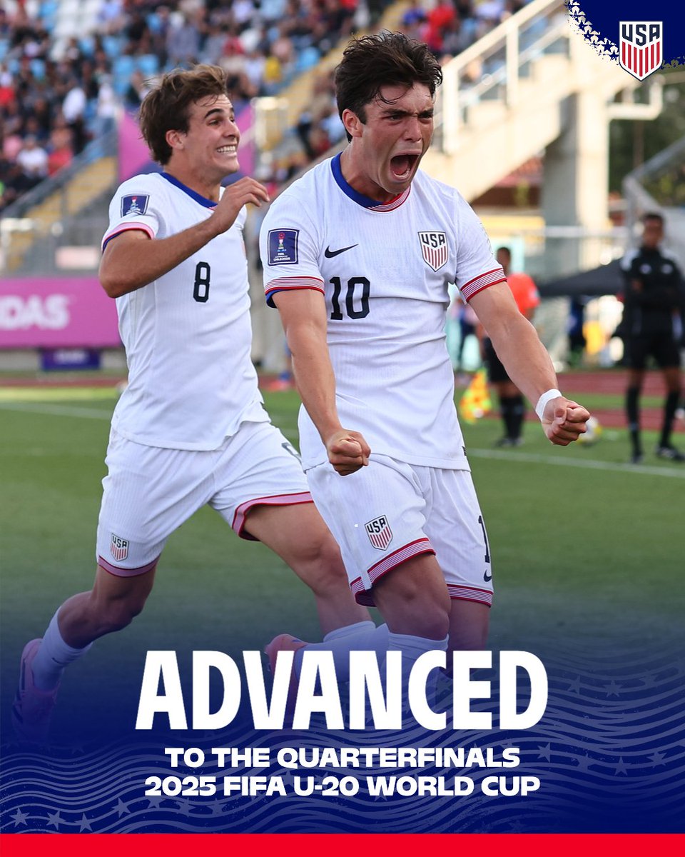 Moving on to the #U20WC quarterfinals for the fifth straight time 😤