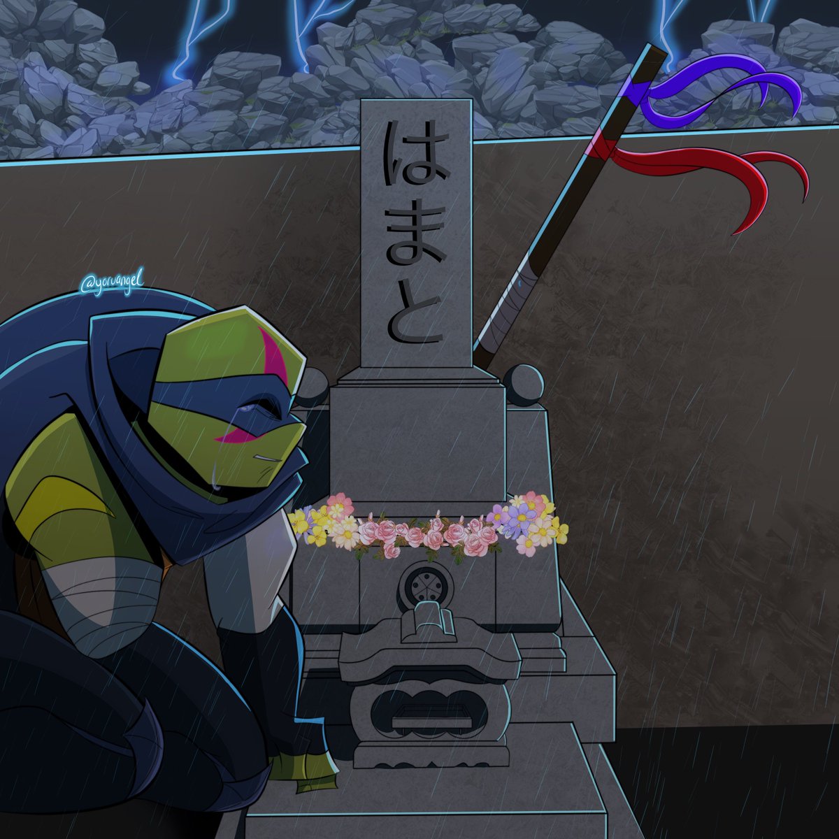 yorunoangel's tweet photo. Day 9: cemetery of @/imvappa
#rottmnt #risetober2025 #risetober #risetoberbyvappa #tmnt #futureleonardo #futureleonardohamato #rottmntart #risetmnt #risetmntart #rottmnt2044 #clipstudiopaint #leonardo #tmntleo #tmntleonardo #riseleo #riseleonardo #rottmntleo #rottmntfutureleo https://t.co/HFFho420Ms