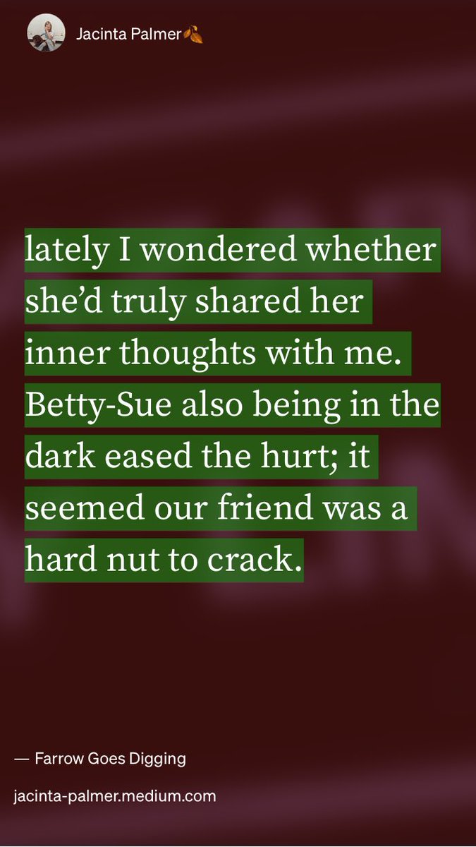 “Farrow Goes Digging” by Jacinta Palmer🍂 The mystery of Mary’s disappearance continues Hazard City Limits #fiction #series #smalltown  medium.com/rock-on/farrow…
