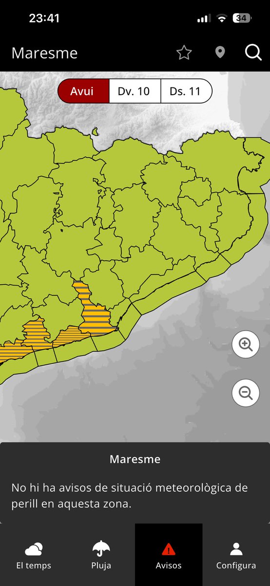 XeviPeran's tweet photo. @aymami_eric @jm_bs @emergenciescat @meteocat Entenc que es fa referencia al “avisos” https://t.co/NbFNQdHDgE
