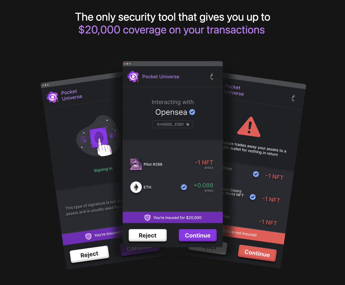 Nuevamente envío este enlace, recomendado al 1000%, siempre protejan sus billeteras, aunque sean burner account!.    Los scam andan rodenaod por ahi.  Aqui les dejo mi enlace por si desean apoyar. Mi codigo de referido:  56K6  dash.pocketuniverse.app/ref/56K6

<a href="/PocketUniverseZ/">Pocket Universe 🟣</a>

🟣
