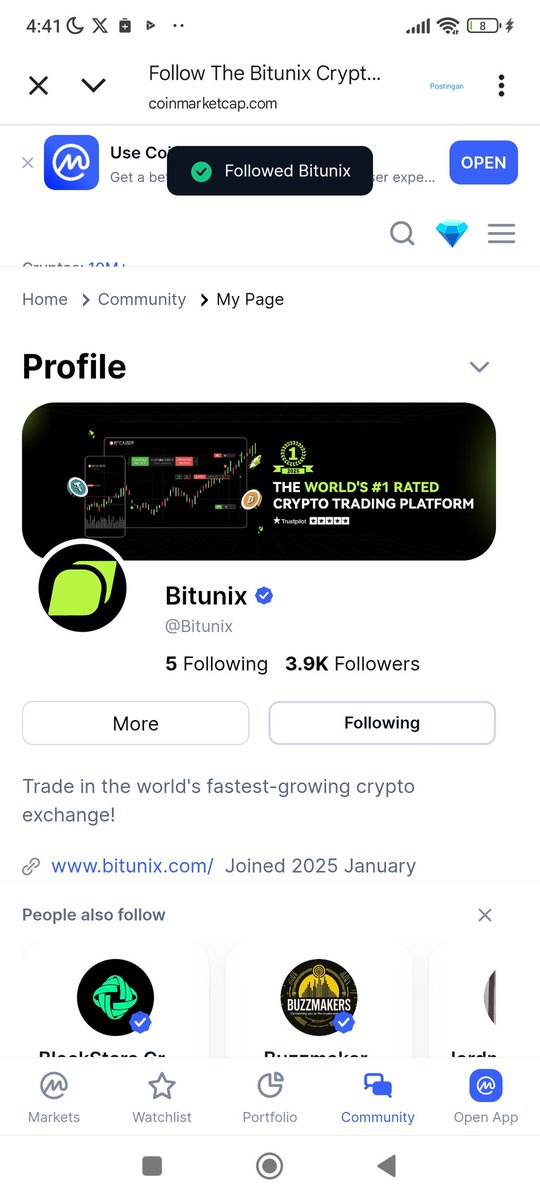 Bams2812's tweet photo. @BitunixOfficial Done🥰🥰 https://t.co/RpzJj0nMg6