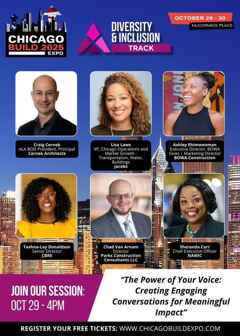 Join Director of Parks Construction Consultants Chad J. Van Arnam at Chicago Build Expo 2025 October 29 &amp; 30 at McCormick Place. Chad will be a panelist during “The Power of Your Voice: Creating Engaging Conversations for Meaningful Impact.”

chicago-build-expo-2025.reg.buzz/speaker
