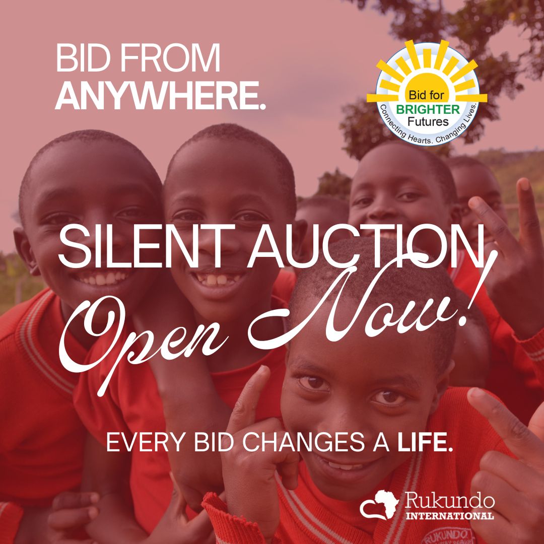 Rukundo_Intl's tweet photo. Bid Anywhere. Change Lives Everywhere.
Our online silent auction is OPEN — from gift baskets to unique experiences, there’s something for everyone.

Every bid fuels brighter futures for children in Uganda. Don’t wait. 

Start bidding today: https://t.co/jZD6RmeL6R https://t.co/JhyG90nBWT