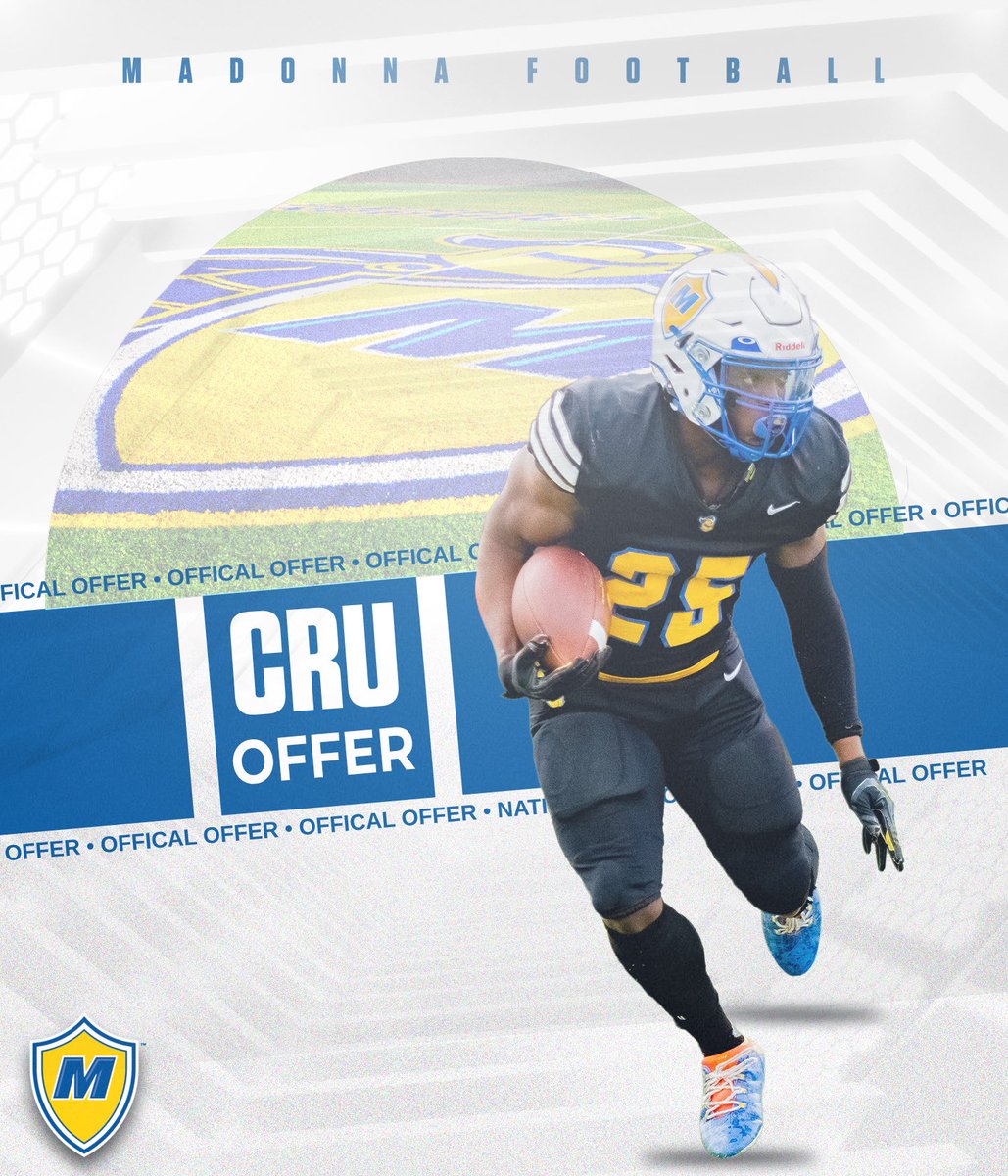 After a great conversation with <a href="/MaximSmith18/">Maxim Smith</a> I blessed to receive my first offer from <a href="/MUCrusadersFB/">Madonna Football</a>!
<a href="/BrettGuminsky/">Brett Guminsky</a> <a href="/mickenders/">Coach Enders</a> <a href="/PCMustangFB/">PC Mustang Football</a>