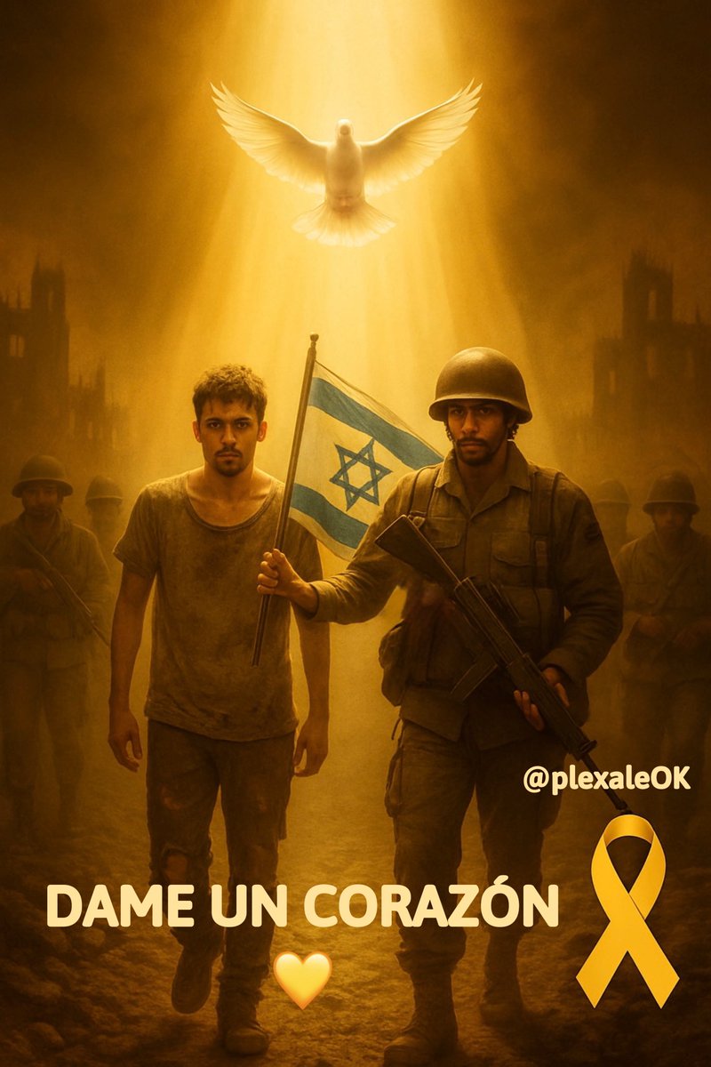 Dame un 💛

Por los rehenes que están aún en cautiverio  sufriendo y soportando cada minuto.
Por los soldados que están cuidándonos y arriesgando sus vidas.

Que regresen TODOS pronto a sus casas.
Que se recuperen los heridos. 

Falta poco.
Rezo por ellos. Recemos por ellos.