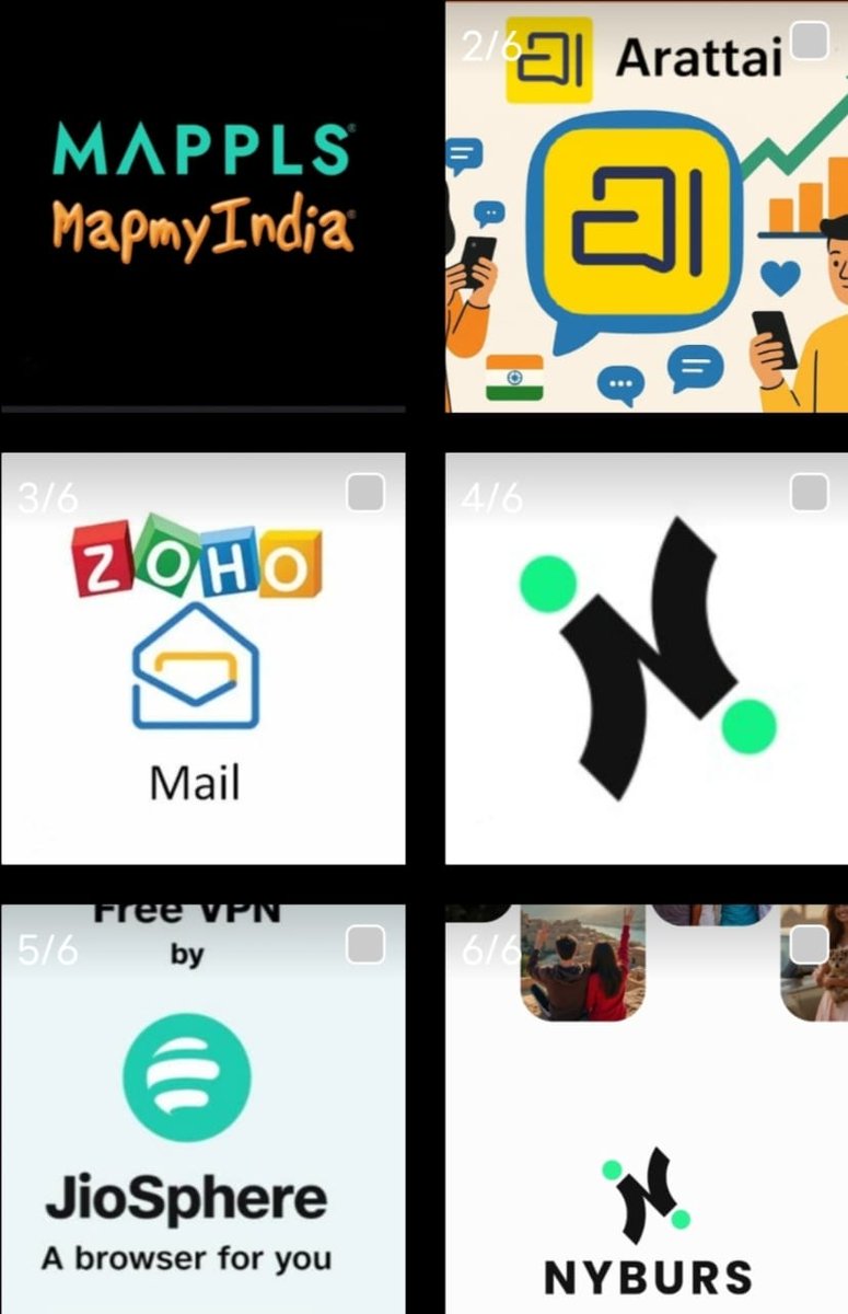 cell333right's tweet photo. Hi friends
These swadeshi apps are great!
I am using a few of them like #Arattai #Mappls, #zohomail #jiosphere #nyburs and these apps are impressive
๐We must use @mapls by @MapmyIndia instead of google map, it is really amazing
๐ @Arattai by zoho in place of whatsapp
๐ @ZohoMail is also impressive
๐ @JioBrowser for browsering, it is really good
๐@NybursApp in place of Instagram/x it is good and improving
Just try these, tgese will never disappoints
After recent update @NybursApp bcome more impressive
