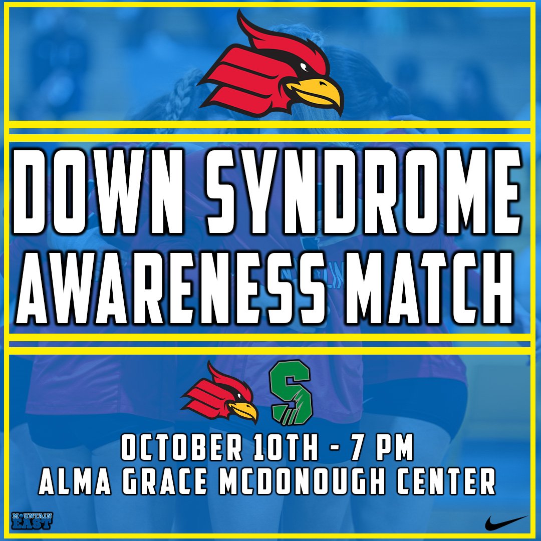 Tomorrow, join us as <a href="/Wheelingvb/">Wheeling University VB</a> celebrates Down Syndrome Awareness month when they battle Salem! 

Wear your Royal Blue and Yellow to the match at 7 PM with Wheeling Athletic Trainer Christy Schoolcraft 's son Kai as the guest of honor #GoCardd