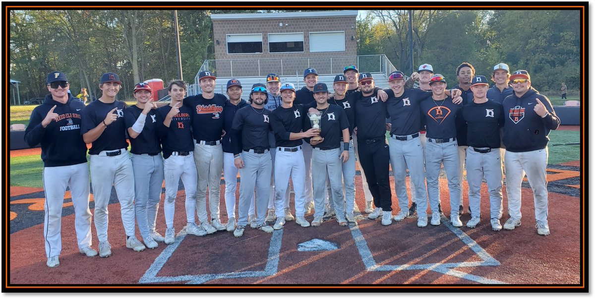 BergBaseball's tweet image. EPIC ending to the @BergBaseball Handschuhsheim🏆! Down to their last out in a 2-0 game, 2x All-OAC INF Braedy Limke 2Bs to tie it for🟠-Not to be denied, All-OAC INF Sam Schneider returns the favor by walking it off with a 2B of his own for⚫️-Amazing Fall ⚾️Finish in the Valley!