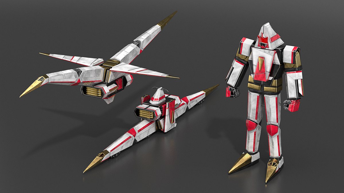 romainrevert's tweet image. Super Sentai Origami Robot W.I.P.

I decided to change the proportions of the robot mode to have a Suitmation feeling.

 #ゴレンジャー50周年 #スーパー戦隊50周年 #スーパー戦隊シリーズ #SuperSentai #3D #3Dモデル #Fanart