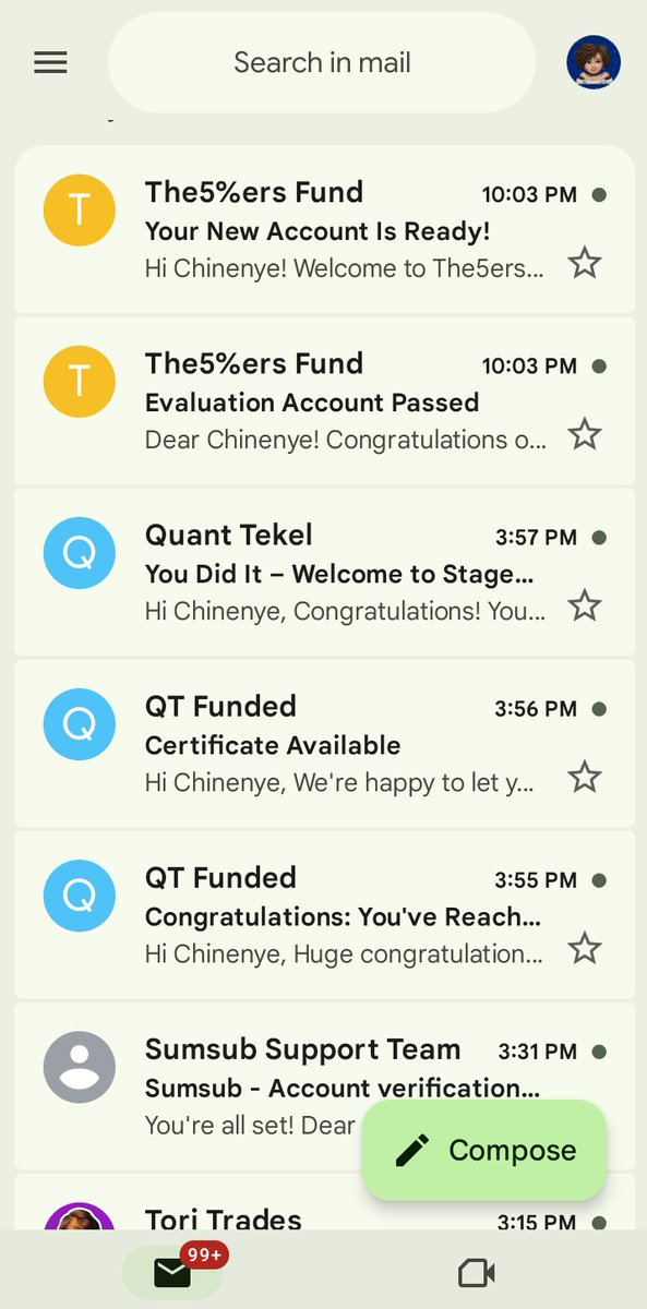 iamSoftVina's tweet image. Officially passed Phase 1 of my 20k High Stakes account 💛
This is the kind of message that gives you sweet sleep at night, you know? The peaceful kind.
On to Phase 2.
Let’s see how it goes. Hopefully, I recover my funded account too. October just started, and I really hope…