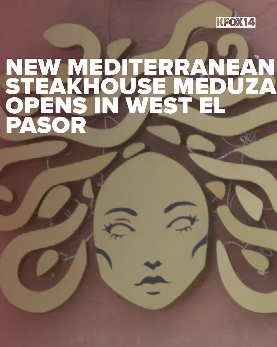 KFOX14's tweet photo. New Mediterranean steakhouse Meduza has opened in west El Paso. Meduza offers a diverse menu featuring flavors from across the Mediterranean, including Spanish, Italian, French, Greek, Turkish, and African cuisines.  https://t.co/2K4sKWqZZJ https://t.co/77gAc2AktL