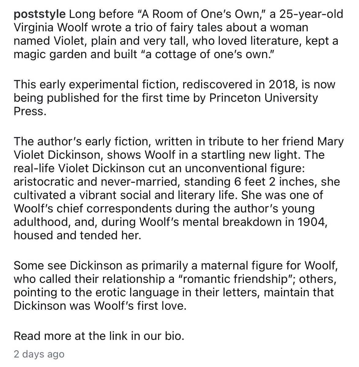 lizetteratura's tweet photo. OMG WHAT DO YOU MEAN THERES NEWFOUND VIRGINIA WOOLF FICTION BEING PUBLISHED??? https://t.co/zMfdUv7YXJ