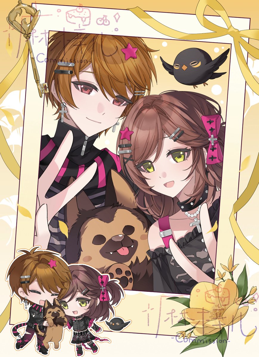 Hey! Look at the camera📷✌️
Commission for 米苏苏
Art by Mazuko (ME♡)

#yumetwt