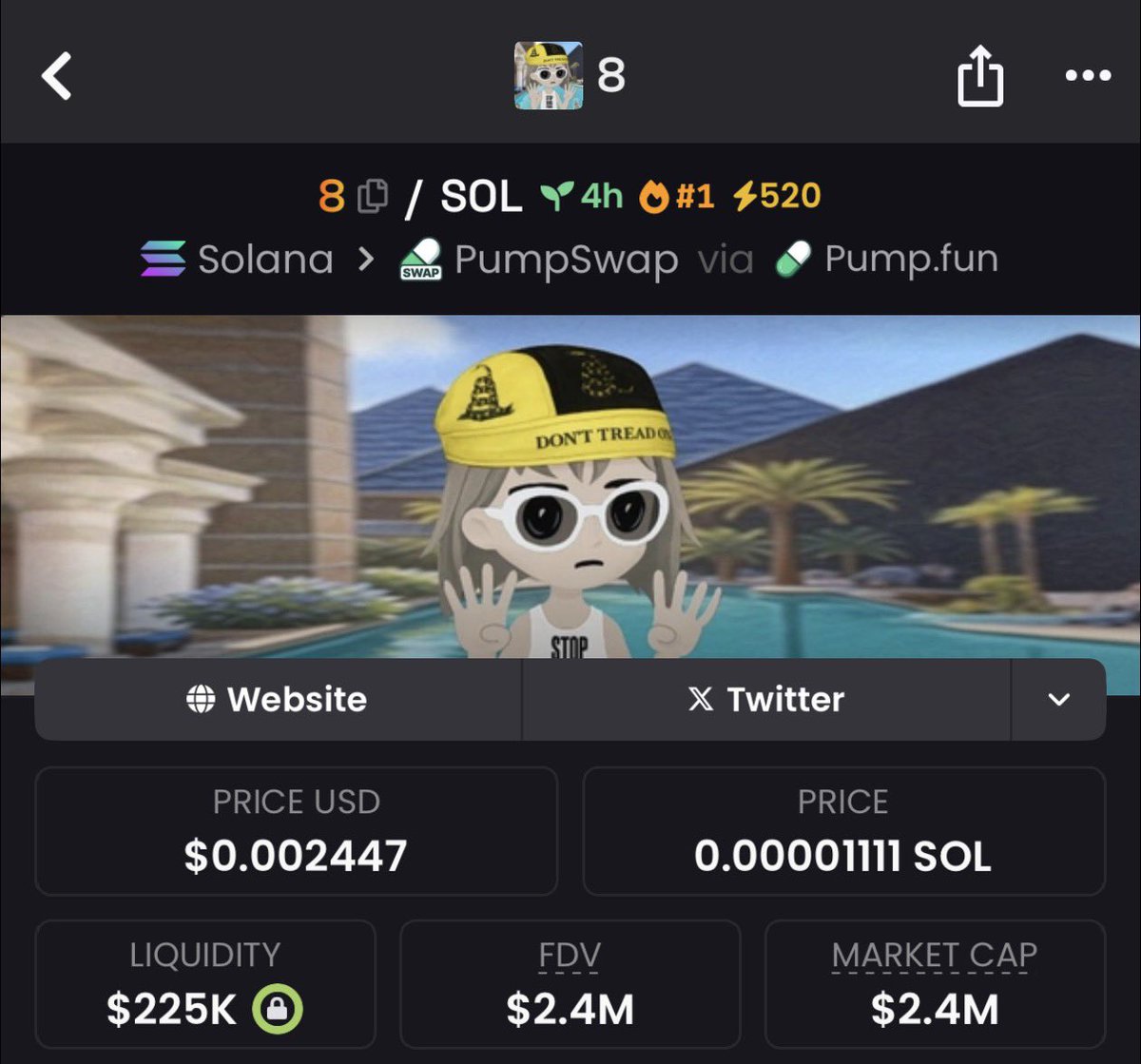 Memeleri öğreniyorum gün 1 

Cz’nin meşhur “4” paylaşımlarından sonra Pumpfun ceosu alon adına “8” adlı bir token basmışlar. 

Alon destek verirse yürür. Gözlemlemeniz ve bu dünyayı öğrenmeniz adına paylaşıyorum.