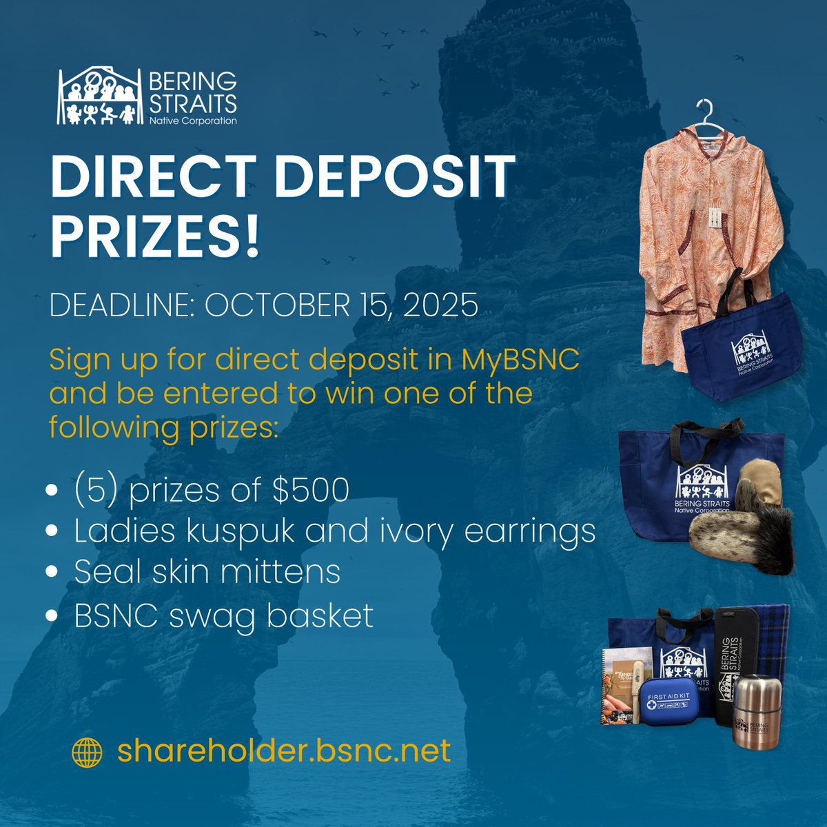 Sign up for direct deposit through the MyBSNC shareholder portal and win prizes! Already enrolled? Log in to make sure your contact and banking info is up to date. All shareholders signed up with direct deposit by Oct. 15 are automatically entered!
shareholder.bsnc.net