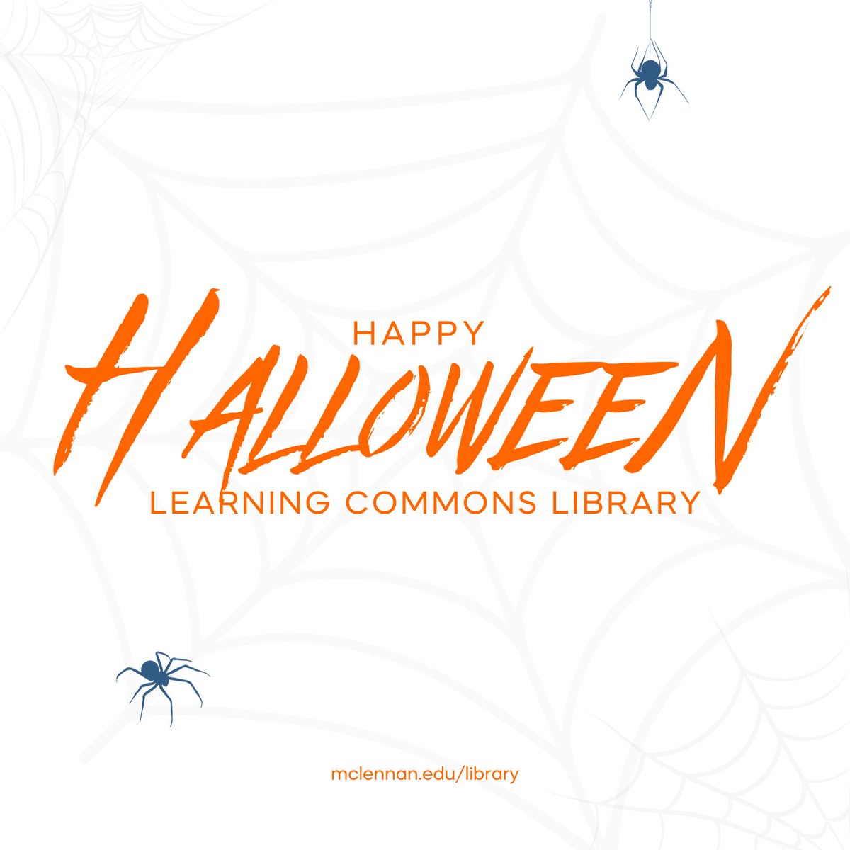 MCC_Lib's tweet image. &quot;Believe nothing you hear, and only half of what you see.&quot; – Edgar Allan Poe
#Halloween #HappyHalloween #Spider #TrickOrTreat #MCCLibWaco #MCCLearningCommons