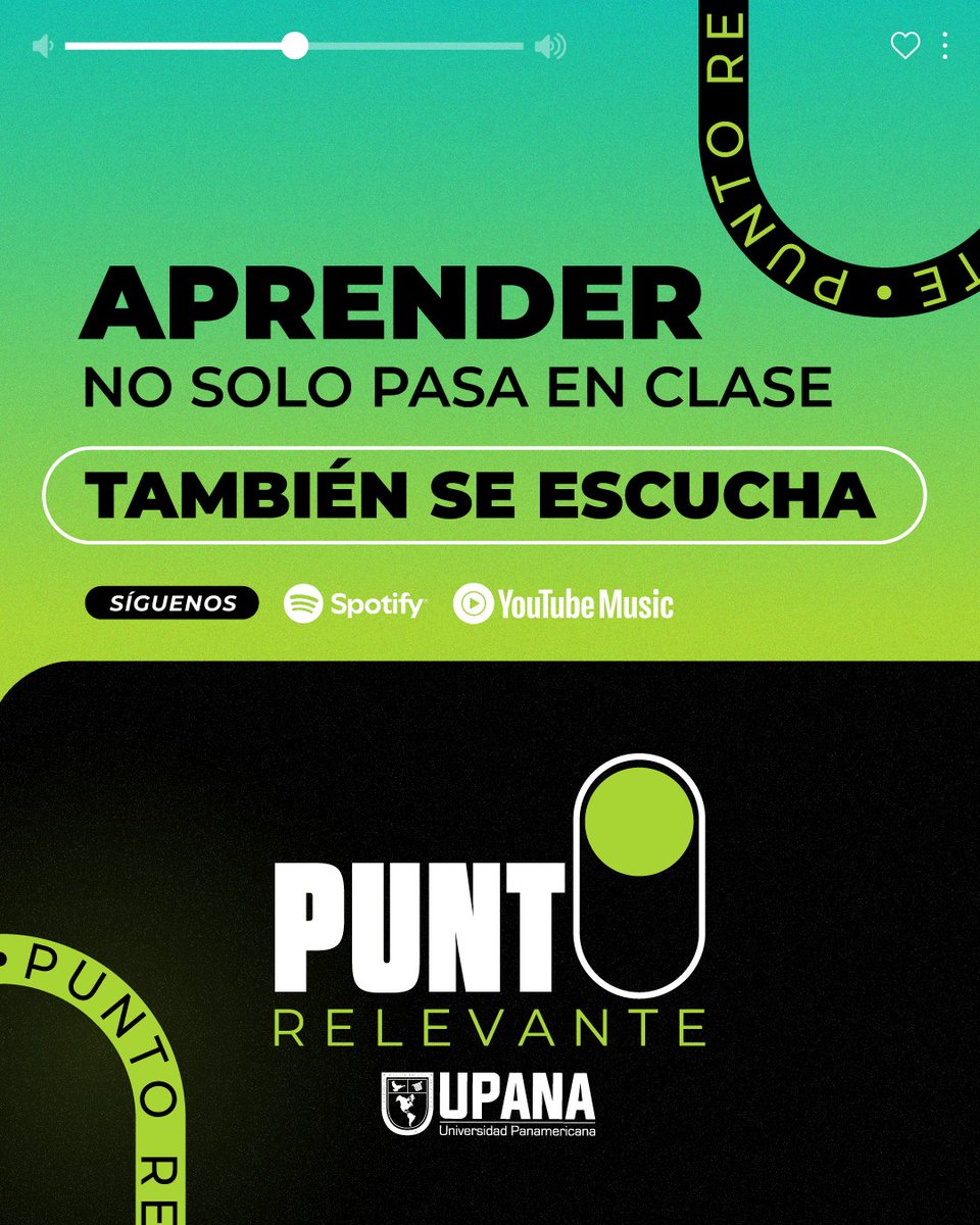 🎙️ Aprender no solo pasa en clase… también se escucha.
Conversaciones que inspiran, temas que conectan y experiencias que transforman.
🎧 Escúchanos en Spotify y YouTube Music
 
zurl.co/UAB6b
zurl.co/KRiKK