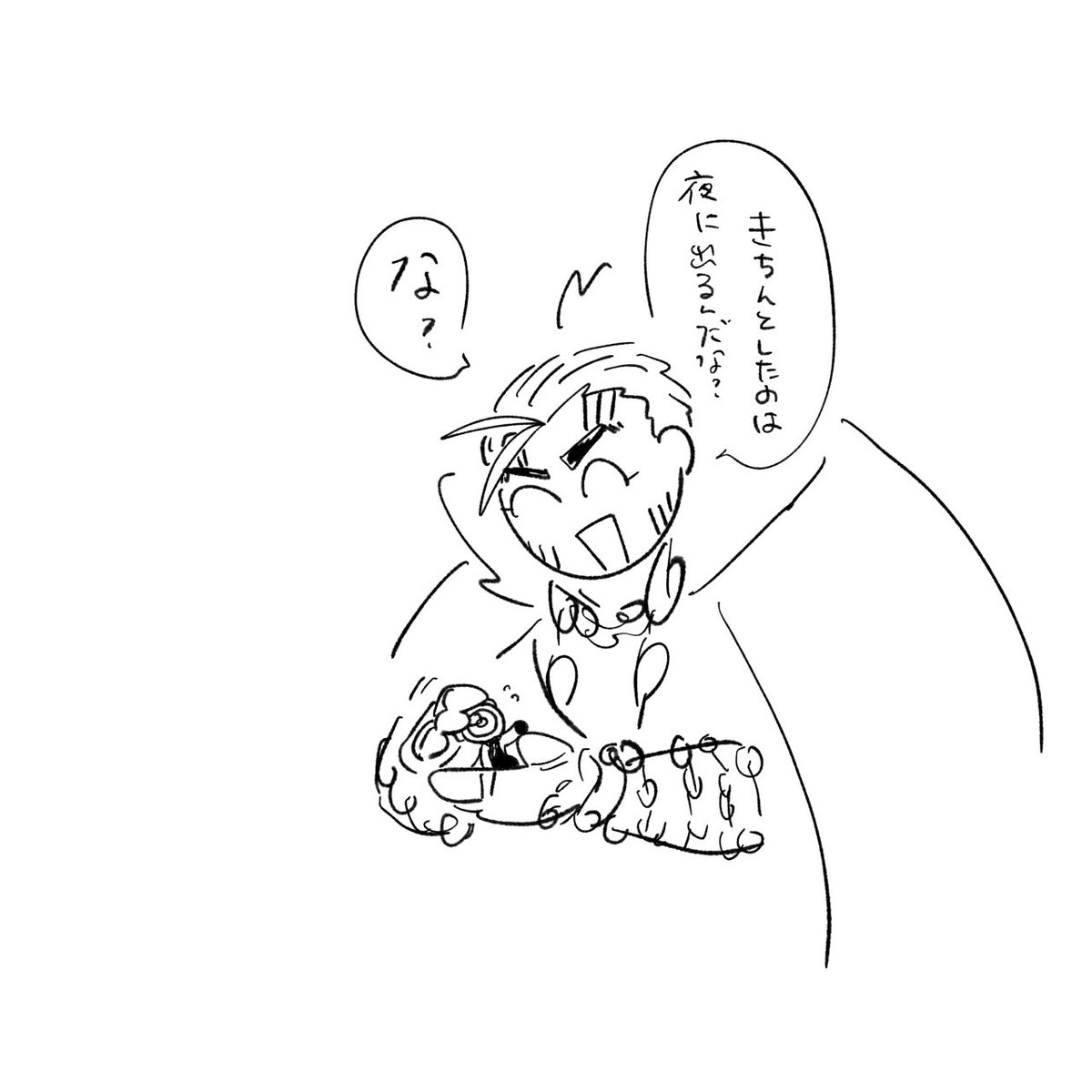通常等身のおめでとう(?)絵は夜に描きます 