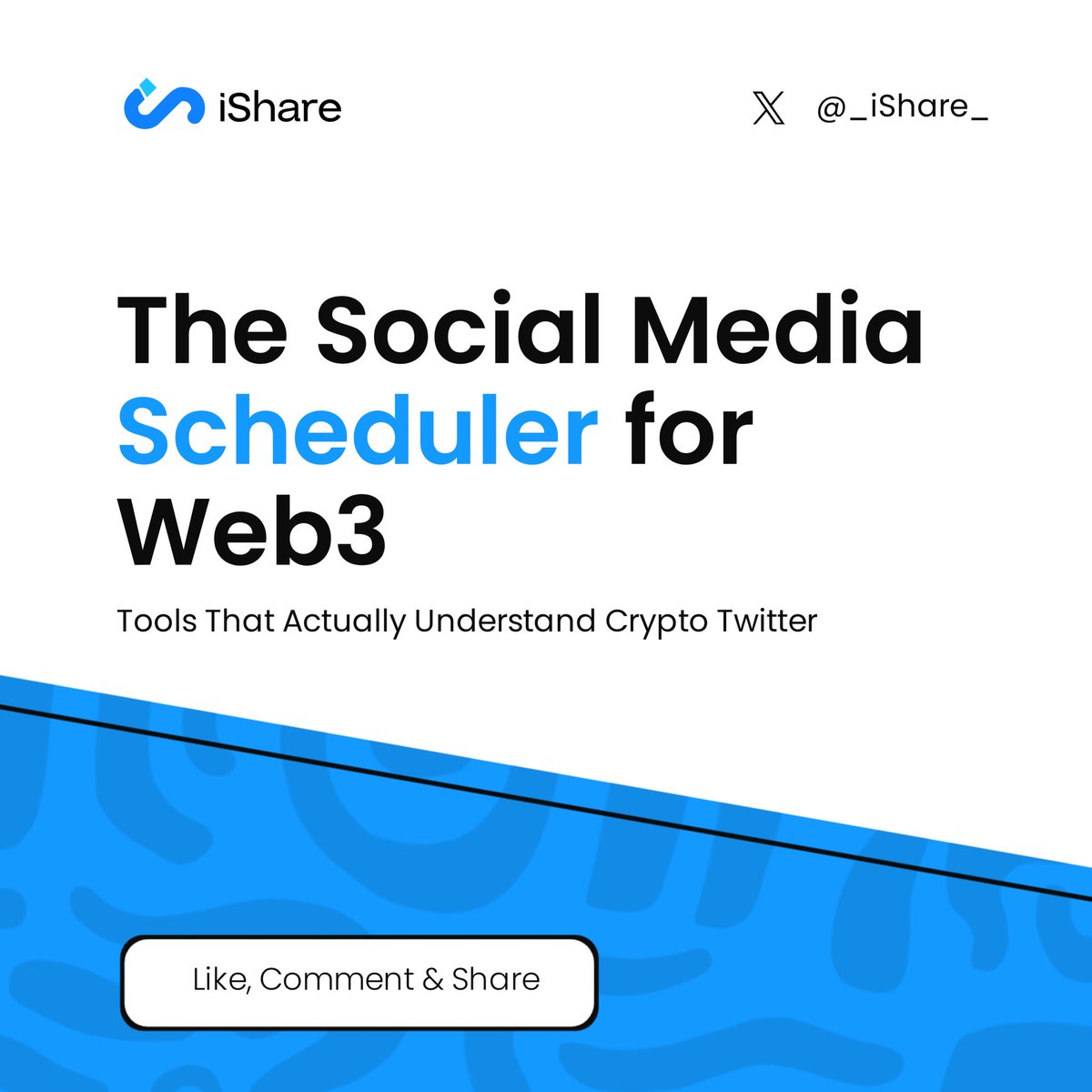 _iShare_'s tweet image. 🗓️ The Social Media Scheduler for Web3: Tools That Actually Understand Crypto

Let’s be real... most social schedulers don’t get Web3.
They flag “crypto” words, can’t tag projects properly, and don’t let you schedule Threads or X Spaces smoothly.

Here are tools that actually…