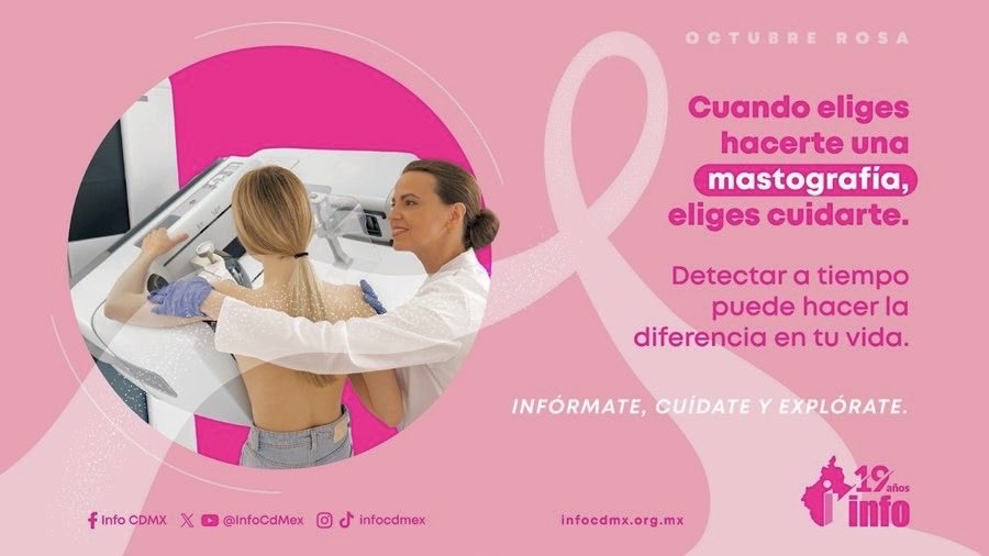 sariadna's tweet image. 🎀 #OctubreRosa 💕

Cuidarte es un acto de amor propio. Una mastografía a tiempo puede hacer la diferencia en tu vida. 

Infórmate, cuídate y explórate.

#CáncerDeMama 
#INFOCDMX