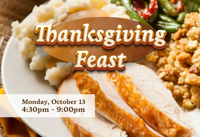 Join us at Century Casino St. Albert for a Thanksgiving celebration like no other, complete with Roast Turkey, savory gravy, creamy mashed potatoes, fresh veggies, and peach stuffing! 🍴🍑

First come, first served. No reservations.